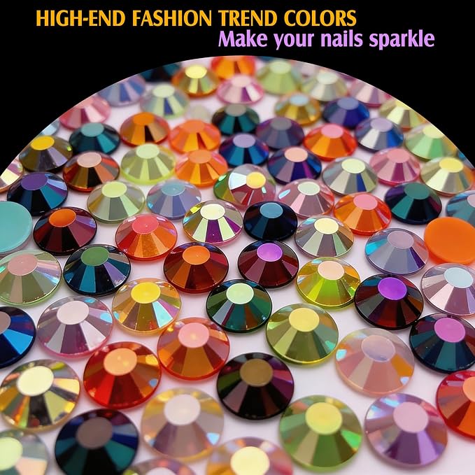 Artdone 60000Pcs Resin Rhinestones 3mm Jelly AB 40Colors - Image 3