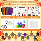 WATINC 12Pcs Hand Puppet Making Kit, Art Craft Felt Sock Puppet Toys, Creative - Image 3