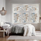 DKTIE Vintage Nature Art Tile Seamless Pattern Bathroom Window Privacy Film - Image 4