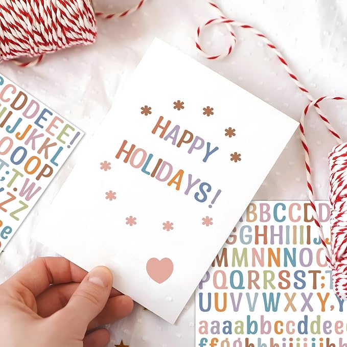 Letter Stickers 0.5 inch, Self-Adhesive Vinyl Waterproof ABC Letter Stickers - Image 5