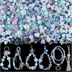 200-260PCS TINKRSTUFF Assorted Blue Acrylic Beads by TINKRSTUFF