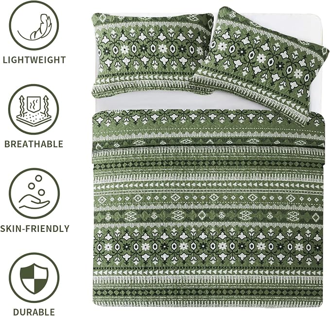 BEDIFANY Quilts King Size, Reversible Lightweight Bedspread - Image 6