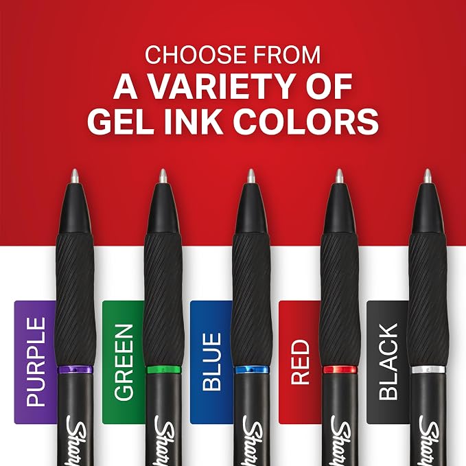 Sharpie S-Gel Gel Pens, Pearl White Body, Medium Point, Note-Taking, Office - Image 8