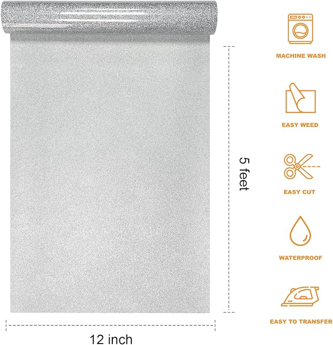 Glitter HTV Heat Transfer Vinyl Rolls - Image 2