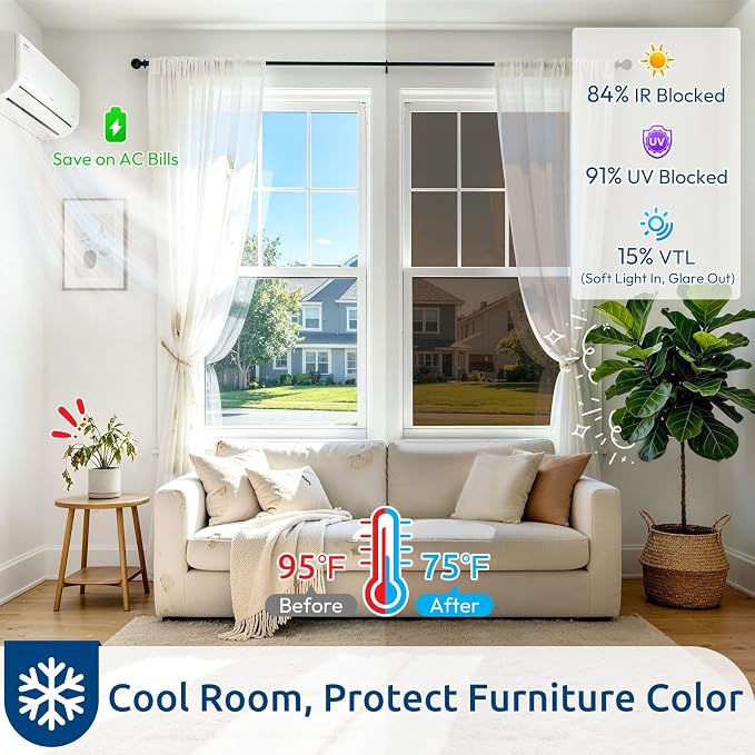rabbitgoo Window Privacy Film One Way Window Tint - Image 2