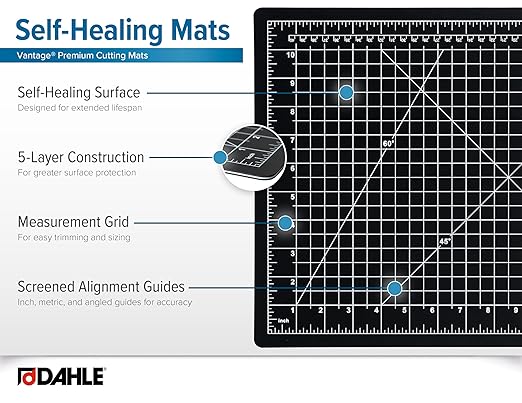 Dahle Vantage 10671 Premium Self-Healing Cutting Mat, 1/2" Grid, 5 Layers - Image 4