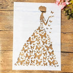 TIAMECH A4 Reusable Wedding Bride Stencil by TIAMECH