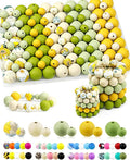 FIVEIZERO 100PCS 9mm & 15mm Silicone Beads, Fade-resistant, Easy-clean by FIVEIZERO