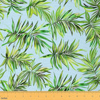 Feelyou Tropical Upholstery Fabric by The Yard, Summer Palm Tree Decorative by Feelyou