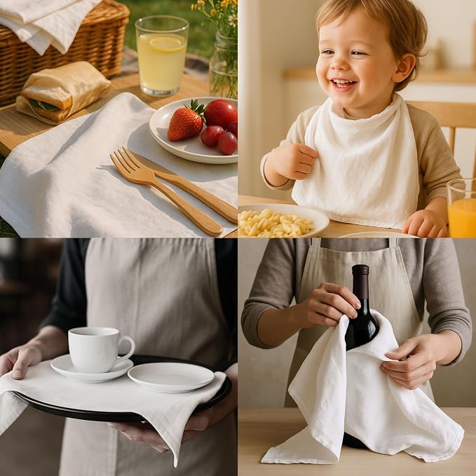 Thick Cotton Napkins – Flour Sack Napkin - Image 5