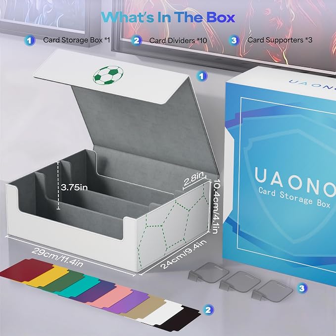 UAONO Trading Card Storage Box, Holds 1800 Sleeved Cards - Image 7