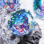 Yoksas 60Pcs Holographic Fantasy Butterfly Dragonfly Moon Stickers - Image 4