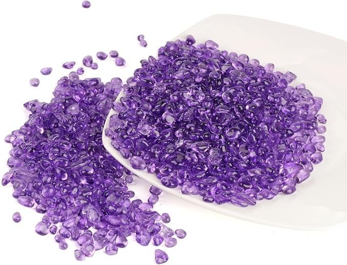 Glass Stones, 1Lb/460g Irregular Sea Glass Dercorative Rocks Non-Toxic - Image 6