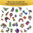 Skillmatics Foil Fun – Pretty Patterns, 18 DIY Magnets, Mess-Free Art | - Image 6
