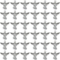Honbay 60PCS Antique Silver Angel Pendants Guardian Charms Alloy Religious by Unknown