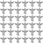 Honbay 60PCS Antique Silver Angel Pendants Guardian Charms Alloy Religious by Unknown