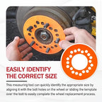 Wheel Bolt Pattern Template Tool, Lug Bolt Pattern Measuring Guides - Image 4