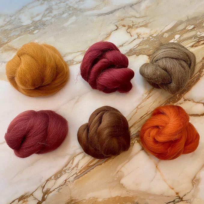 Revolution Fibers Dyed Wool Top | Shetland Collection of Crafting Fibers | by RevolutionFibers