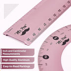 Mr. Pen- Metal Geometry Kit, 4 Pack, 45° & 30°/60° Set Squares | 6" Protractor - Image 4