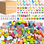 420 Pcs Mini Resin Animals 12 Styles Resin Animals Figurines Bulk by ywevyezc