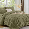 Sasttie Twin XL Comforter Set, 5-Piece Bed in a Bag, Pintuck Bedding Sets by SASTTIE
