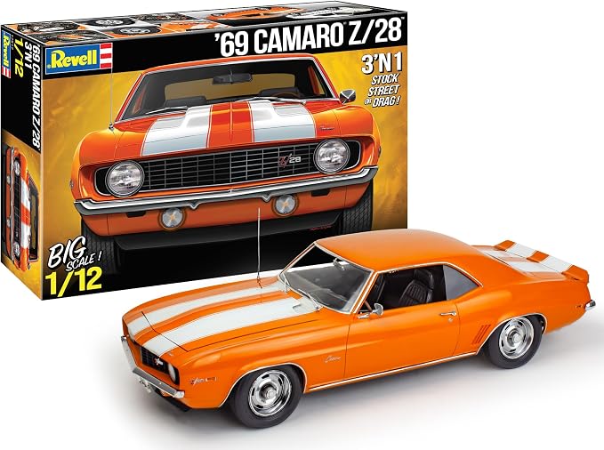 Revell 12812 1969 Chevy Camaro Z/28 1:12 Scale 175-Piece Skill Level 5 Model by Revell