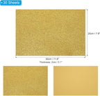 PATIKIL 30Sheets Yellow EVA Glitter Foam Sheet 11.8 x 7.9 Inch 2mm Thick - Image 2