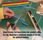 Cordless Glue Pen, Mini Hot Glue Gun, 6s Preheat, Automatic Glue Stick Feeding - Image 9
