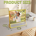 Acrylic Sign Holder 6X4 Gold Frames Double-Sided Gold Picture Frames - Image 2