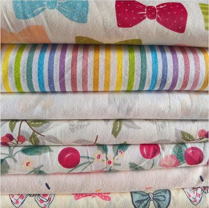 Cotton Fabric DIY Making Supplies Quilting Patchwork Fabric Fat Quarter Bundles by LMAEZNER