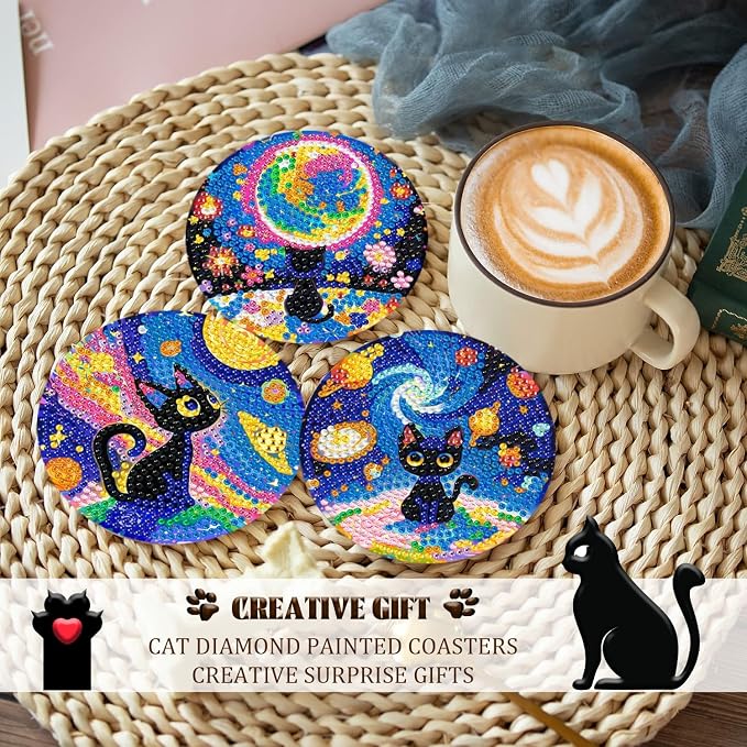10-Pack Diamond Art Coaster Kit - Image 5