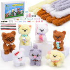ZXIIXZ 104 Pcs Pipe Cleaners Craft, Cute Large Plush Pipe Cleaner Supplies Kit by ZXIIXZ
