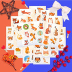 BulbaCraft Fox Stickers for Water Bottle and Laptop - Image 5