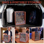 Miniature Display Case with 6 Removable Trays, Wooden Collectibles Storage Box - Image 3