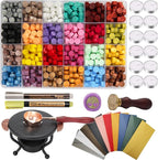 Wax Seal Stamp Kit, YIPLED 24 Colors 748 Pcs Sealing Wax Beads by YIPLED