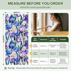 Stained Glass Window Film UV Resistant Window Privacy Film Purple Floral - Image 7
