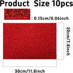 pson 10Pcs 7.8 x 11.8 Inch Shiny Self-Adhesive EVA Foam Sheets - Image 2