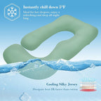 Cute Castle Cooling Cover Pregnancy Pillows, Soft U-Shape Maternity Pillow - Image 3