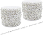 60 Feet Metal Iron Necklace Chains 3mm Bulk Curb Link Chain by KEIAOUE