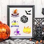 Augshy 56 Pack Small Halloween Pumpkin Stencils - Image 4