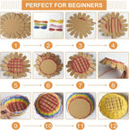 FREEBLOSS 12 Set Basket Weaving Kit Introductory Sewing - Image 5