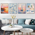 LEZHIJIA 4 Pack Beach Diamond Art Kits - Image 7