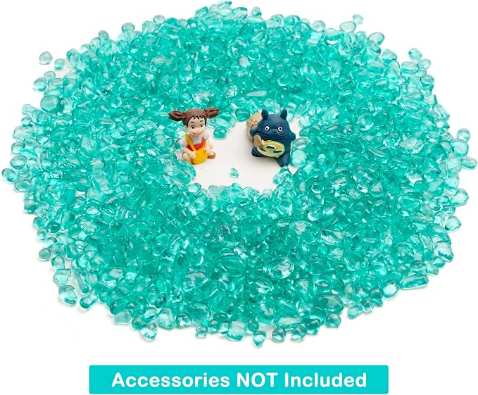 Glass Stones, 1Lb/460g Irregular Sea Glass Dercorative Rocks Non-Toxic - Image 4