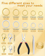 FIVEIZERO 2400pcs Jump Rings Kit - Image 2