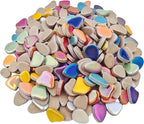 1.1lb Ceramic Mosaic Tiles, Mixed Colour Ceramic Mosaic Pieces - Image 8