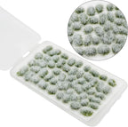 Woohome 78 PCS White Nylon Grass Tufts Model Scenery Kit - Image 3