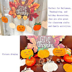 48PCS Unfinished Wood Pumpkin Cutouts - Image 5