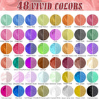 CHANGTIKEJI Mica Powder，48 Colors - 10g/Bottle of Natural Pigment Powder - Image 2