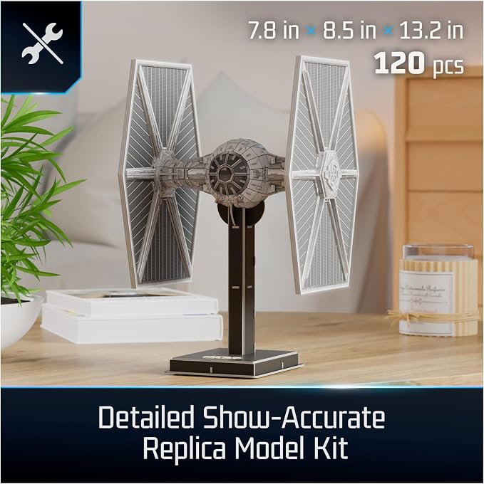 4D Build, Star Wars Imperial Tie Fighter 3D Model Kit, Star Wars Collectibles & - Image 2