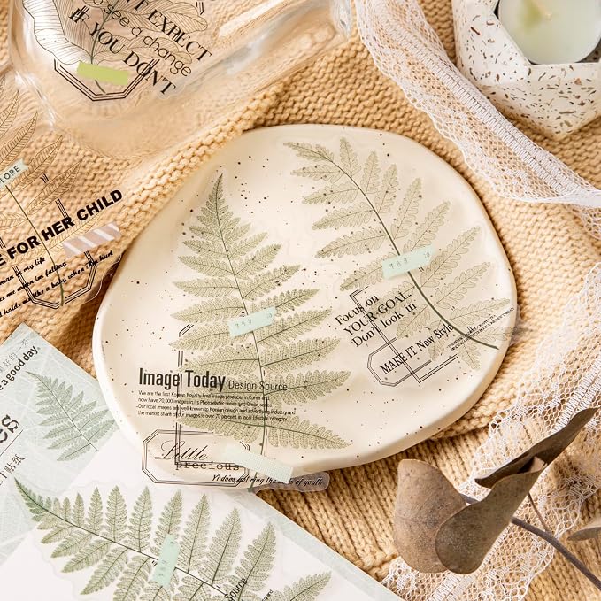 Yoksas 120Pcs Large Nature Plants Leaf Veins Stickers - Image 2